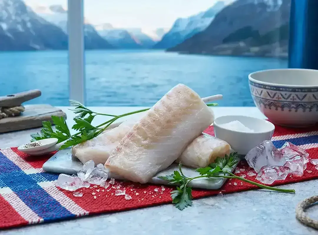 Premium torskeloin av villfanget norsk torsk fra Fiskeruta